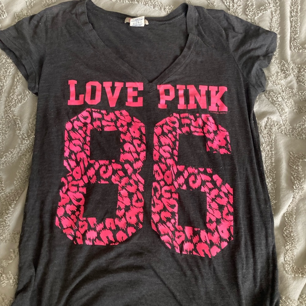 Victoria’s Secret leopard pink shirt
